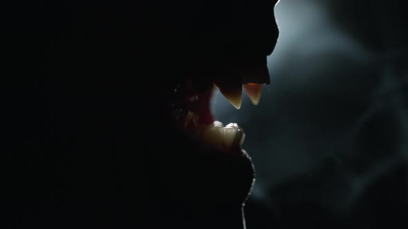 Werewolf Bares His Teeth and Growls alt