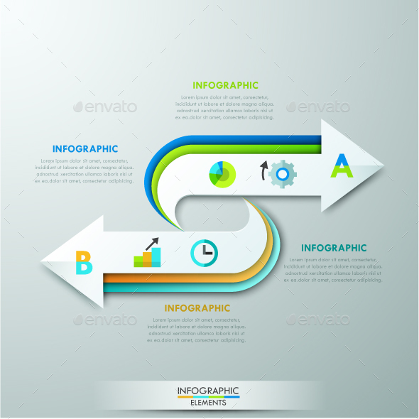 Modern Infographics Arrow Template - Infographics