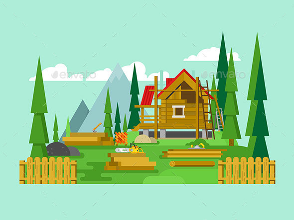Cottage Construction - Buildings Objects