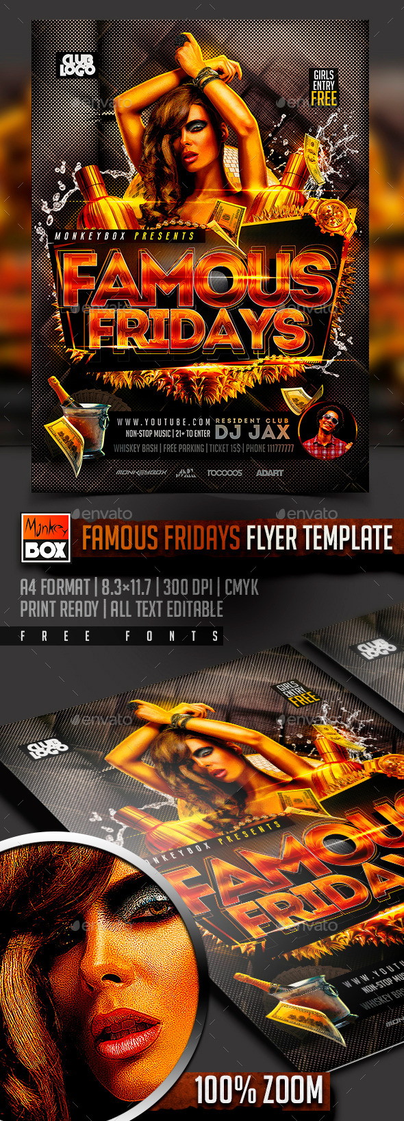 Famous Fridays Flyer Template Famous Fridays Flyer Template