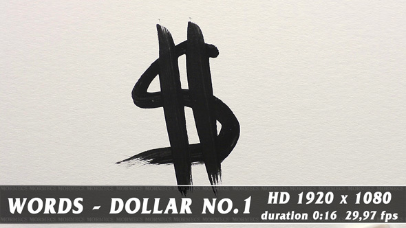 Handwriting Dollar No.1