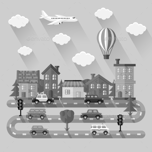 City Landscape Flat design City Landscape Flat design
