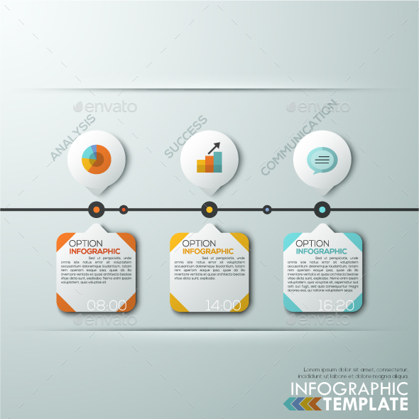 Modern Infographics Paper Timeline Template - Infographics