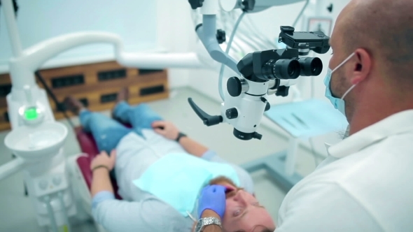 Professional Dentist Examining The Patient, Stock Footage 