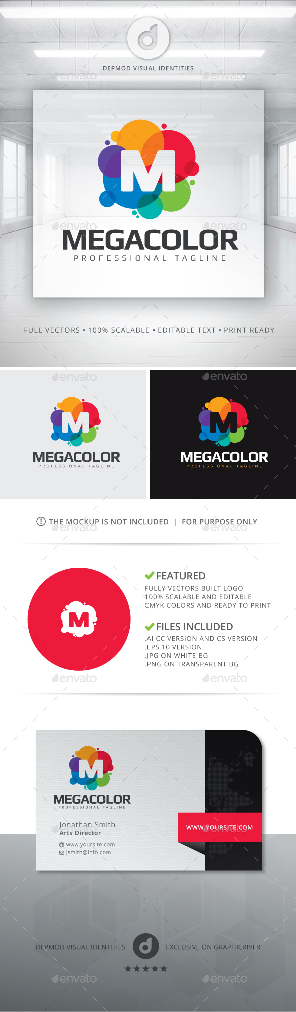 MegaColor Logo - Letters Logo Templates