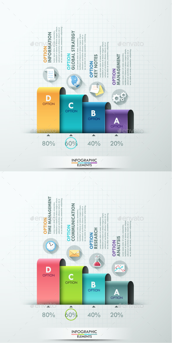 Modern Infographic Options Template - Infographics