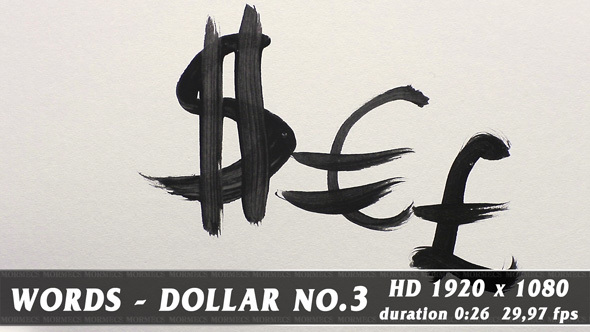 Handwriting Dollar No.3