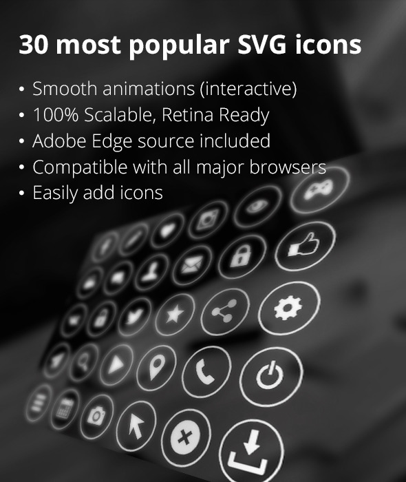 30 SVG icons