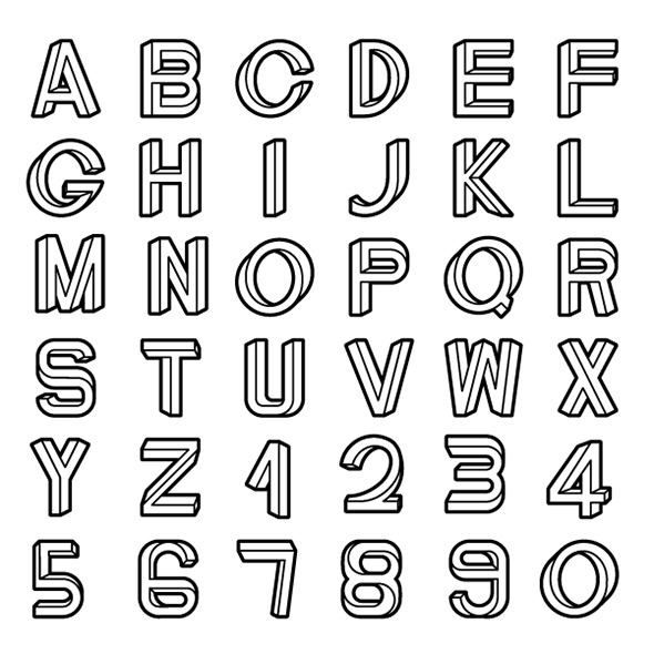 Impossible font - Futuristic Decorative