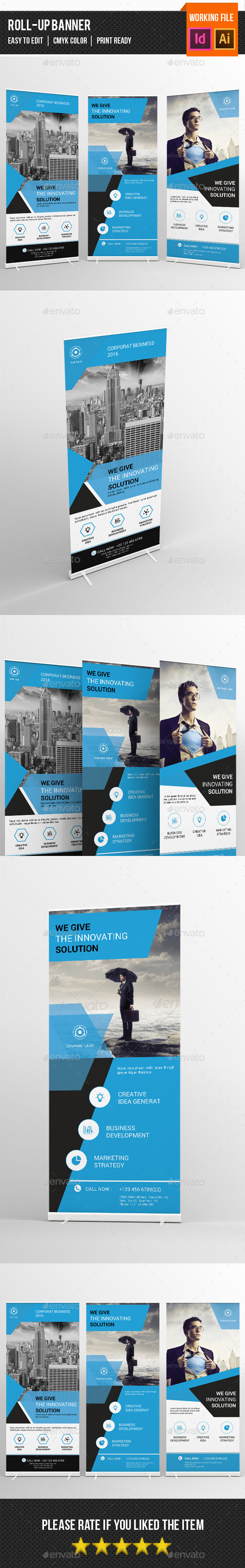 Corporate Roll up Banner-V02 - Signage Print Templates