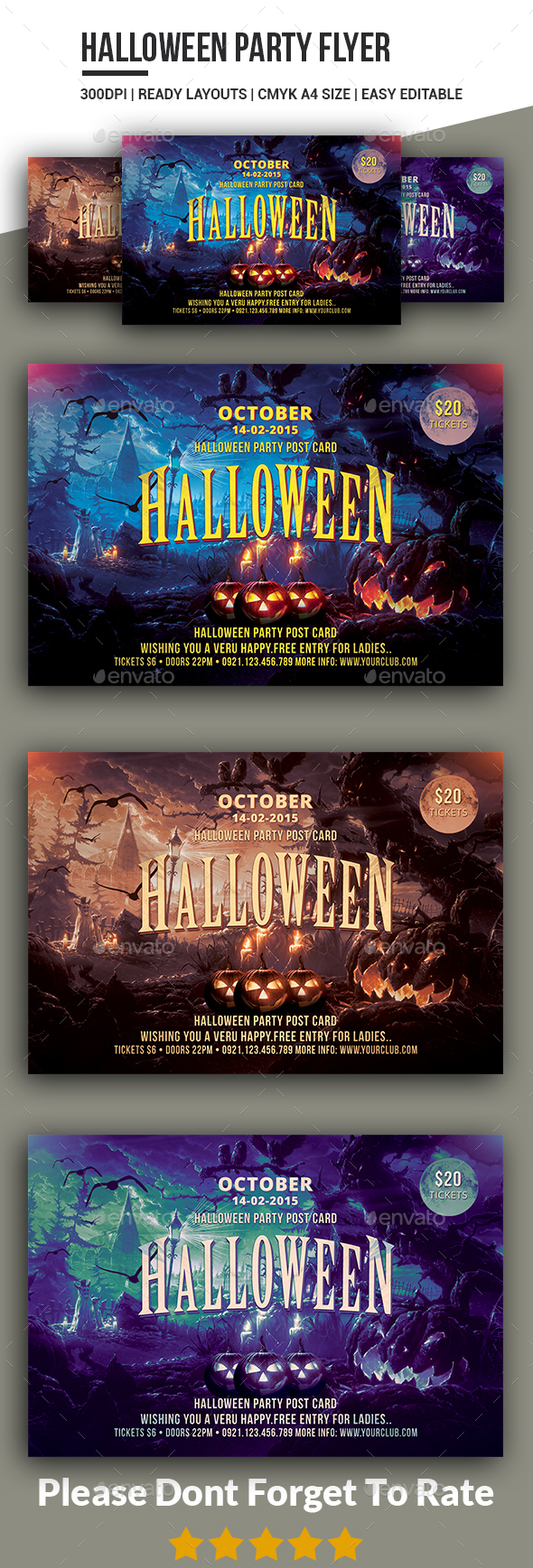 Halloween Party Flyer Templates - Clubs & Parties Events