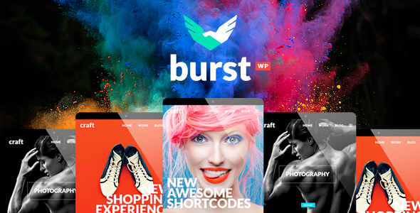 Burst - A Bold and Vibrant WordPress Theme - Creative WordPress