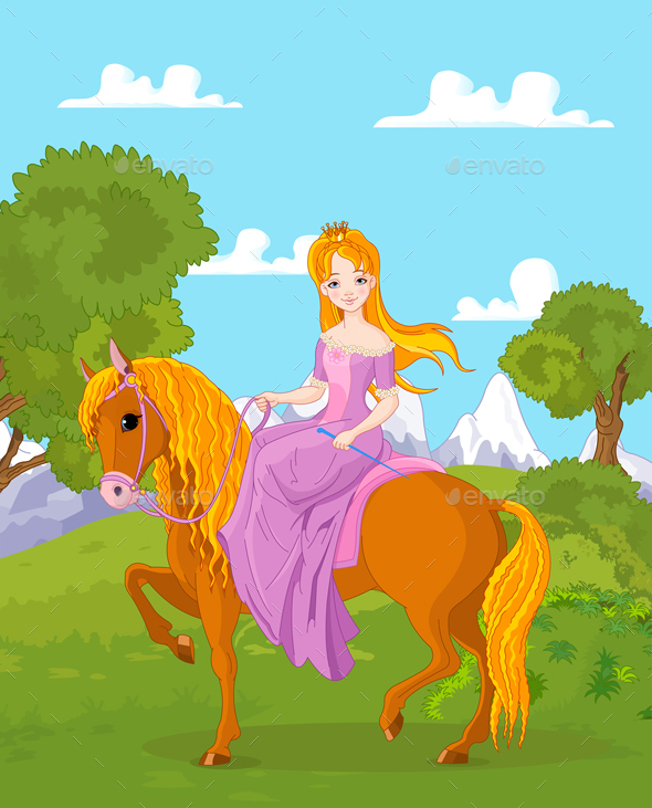 Princess Riding Horse Princess Riding Horse