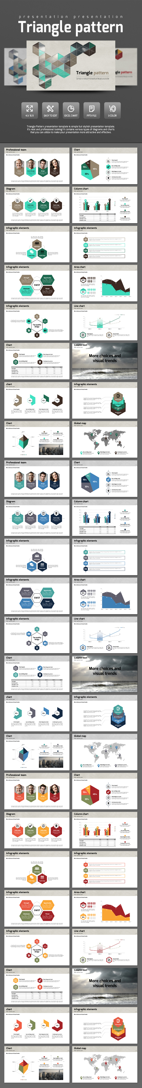 Triangle Pattern - Abstract PowerPoint Templates