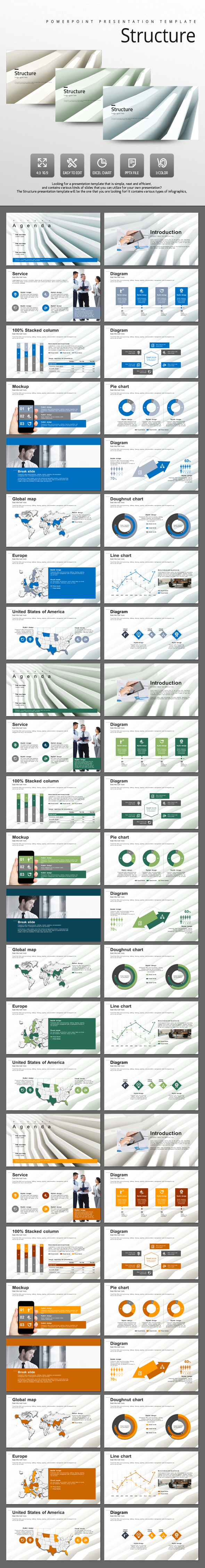 Structure - Abstract PowerPoint Templates