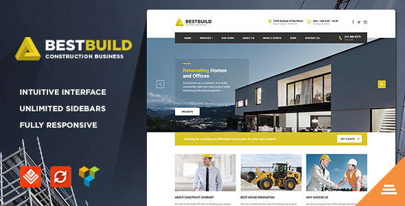 BestBuild - Construction WordPress Theme