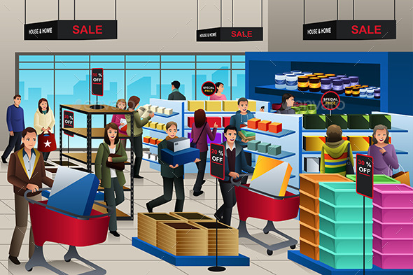 People Shopping on Black Friday - Commercial / Shopping Conceptual