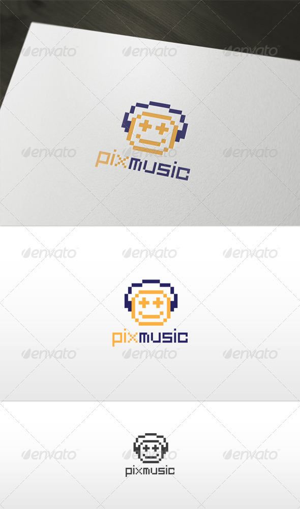 Pix Music Logo - Vector Abstract