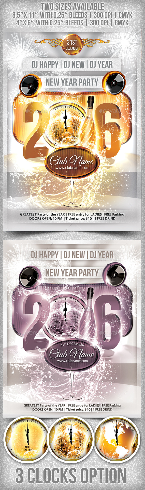 New Year Party Flyer - Clubs & Parties Events