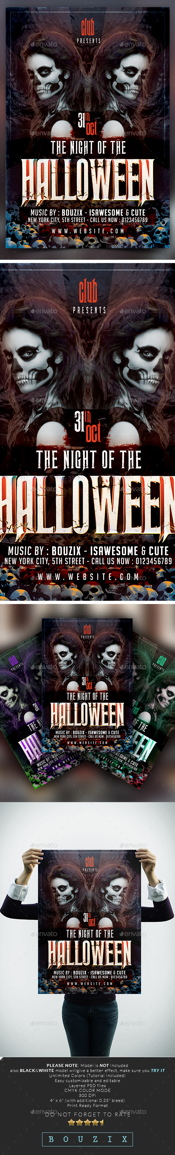 Night of Halloween - Events Flyers