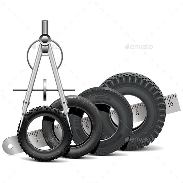 Vector Tire Scale - Industries Business