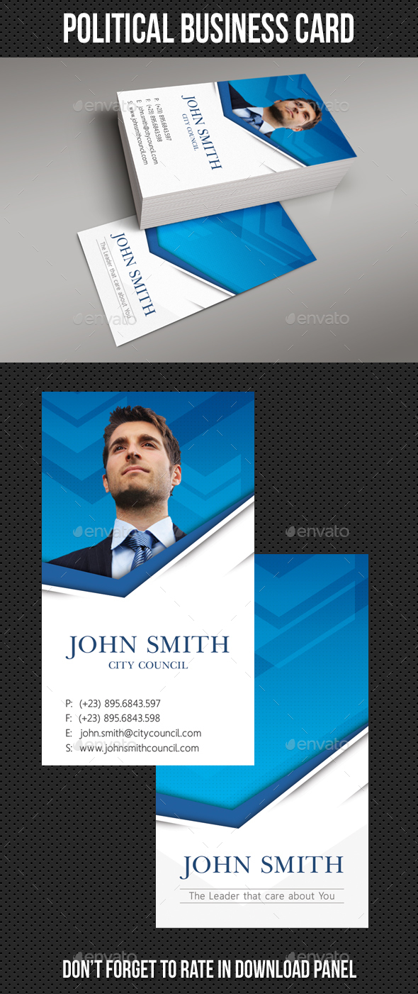 Political Business Card Template By Rapidgraf