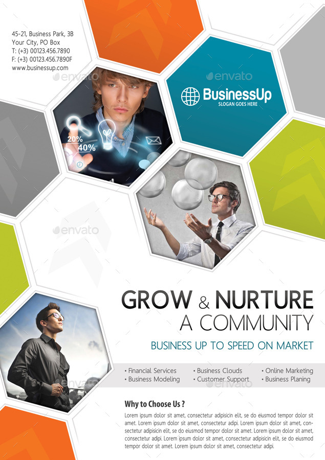 3 in 1 corporate business poster bundle by rapidgraf graphicriver business poster