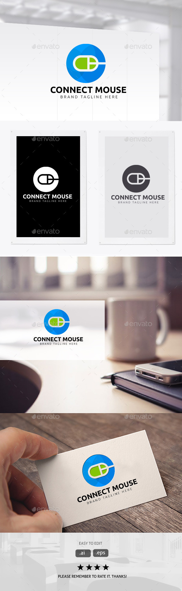 Connect Mouse - Symbols Logo Templates