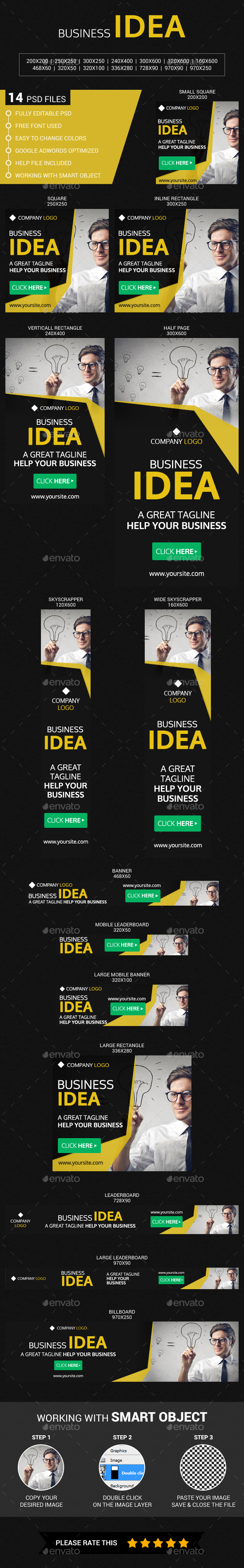 Business - Banners & Ads Web Elements
