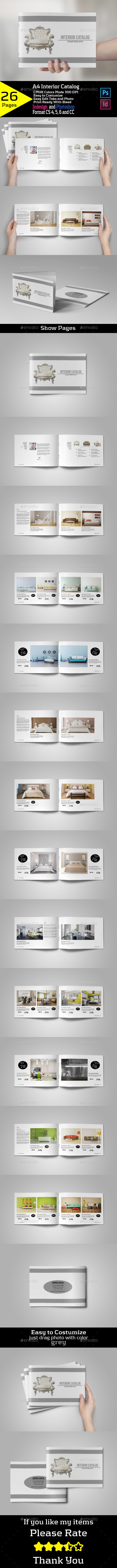 A4 Interior Catalog - Brochures Print Templates