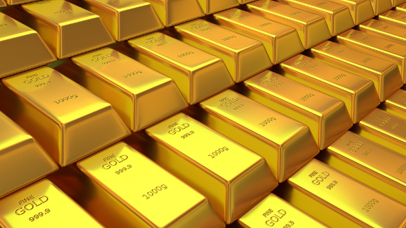 Animation of Gold Bars