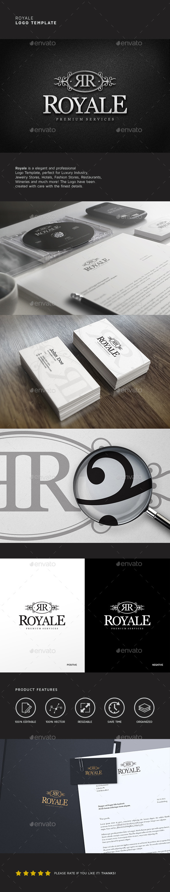 Royale Logo Template - Crests Logo Templates
