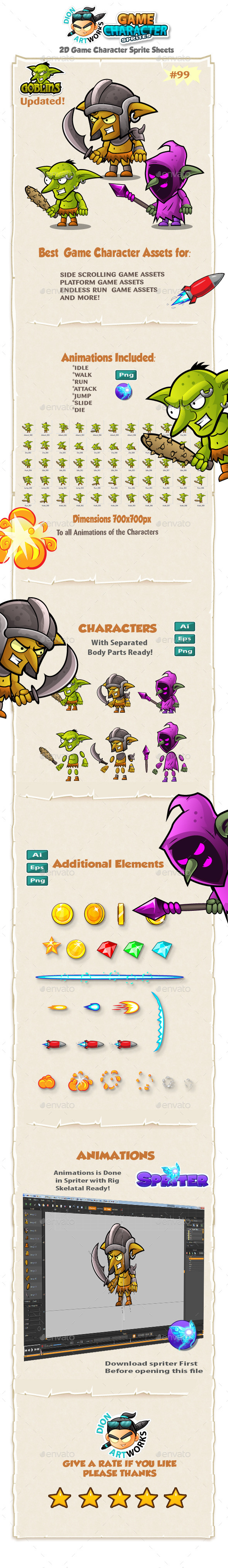Goblins 2D Game Character Sprites 99 Goblins 2D Game Character Sprites 99