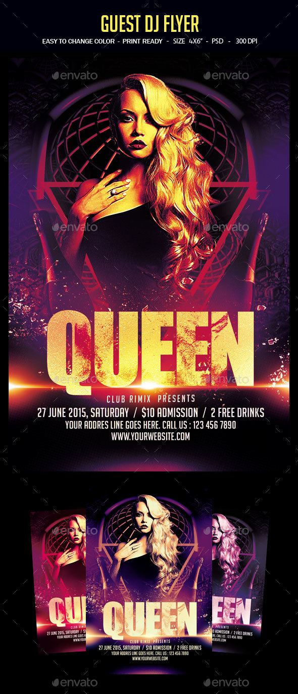 Guest Dj Flyer - Clubs & Parties Events