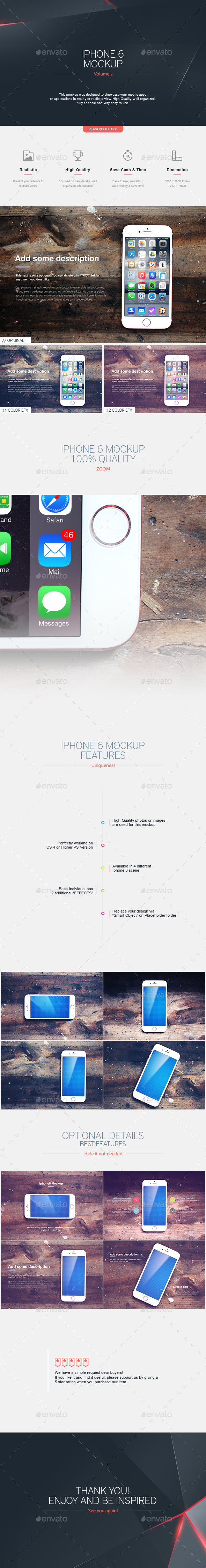 Iphone 6 Mockup V.2 - Mobile Displays