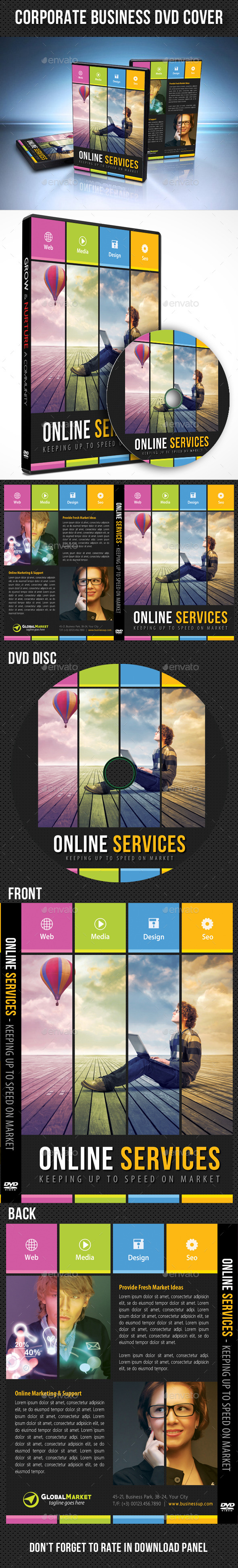 Corporate Business DVD Cover Template V03 - CD & DVD Artwork Print Templates