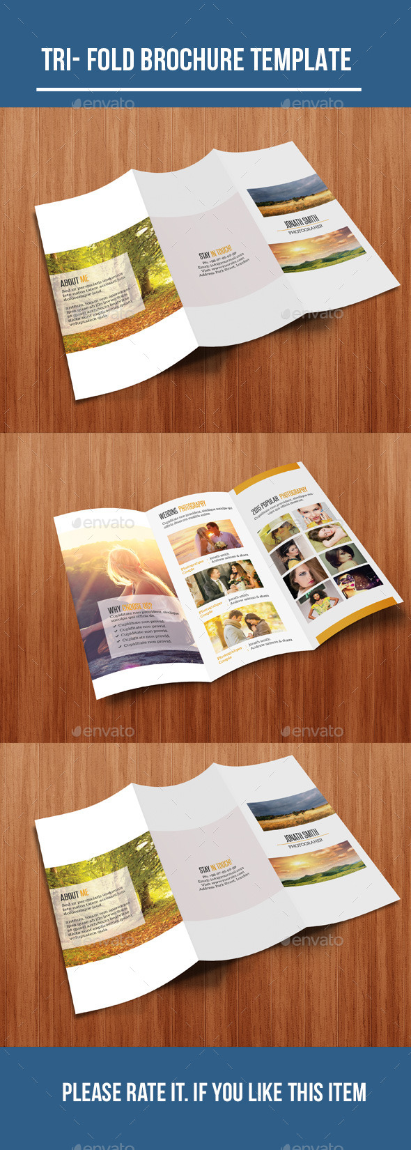 Tri- Fold Photography Brochure - Corporate Brochures