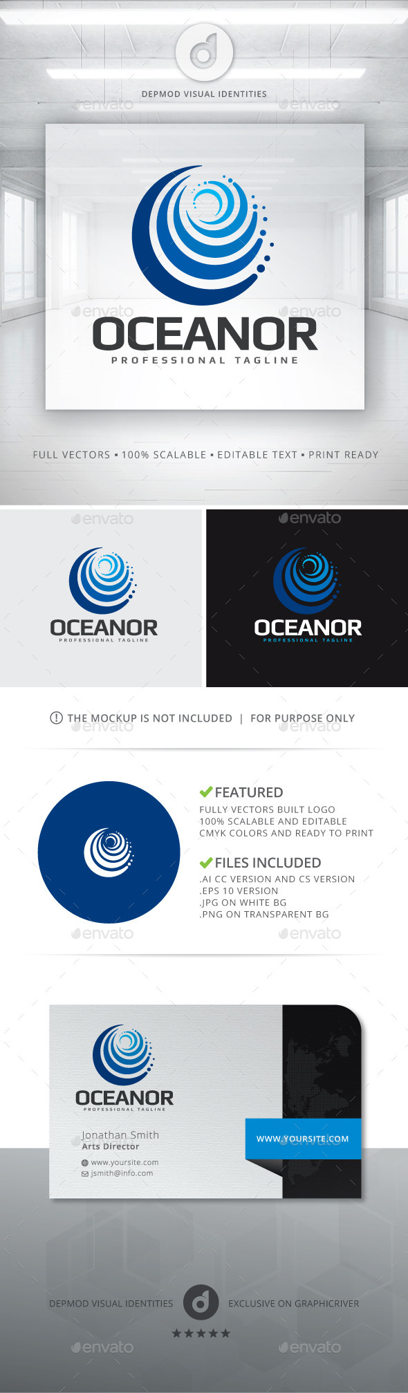 Oceanor Logo - Abstract Logo Templates