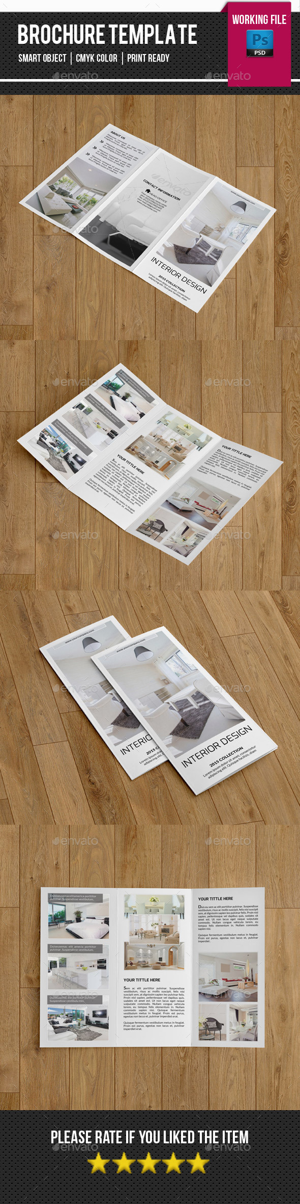 Minimal Interior Trifold Brochure-V259 - Corporate Brochures