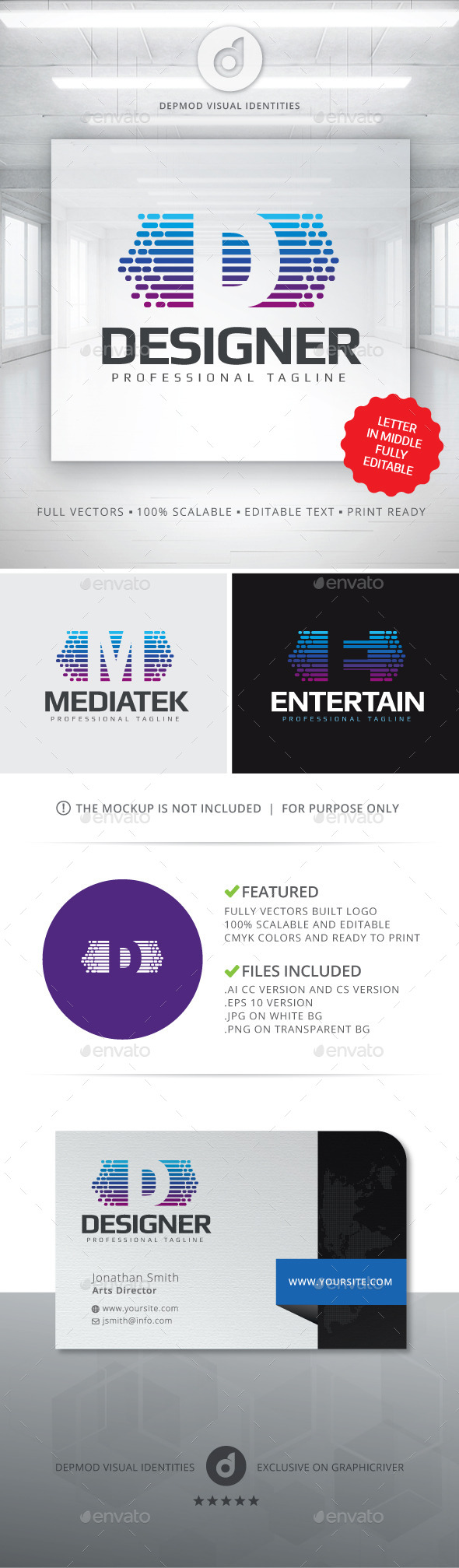 Editable Letter Logo - Letters Logo Templates