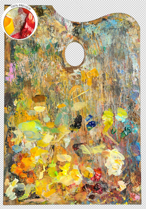 Artist's Palette - Activities & Leisure Isolated Objects