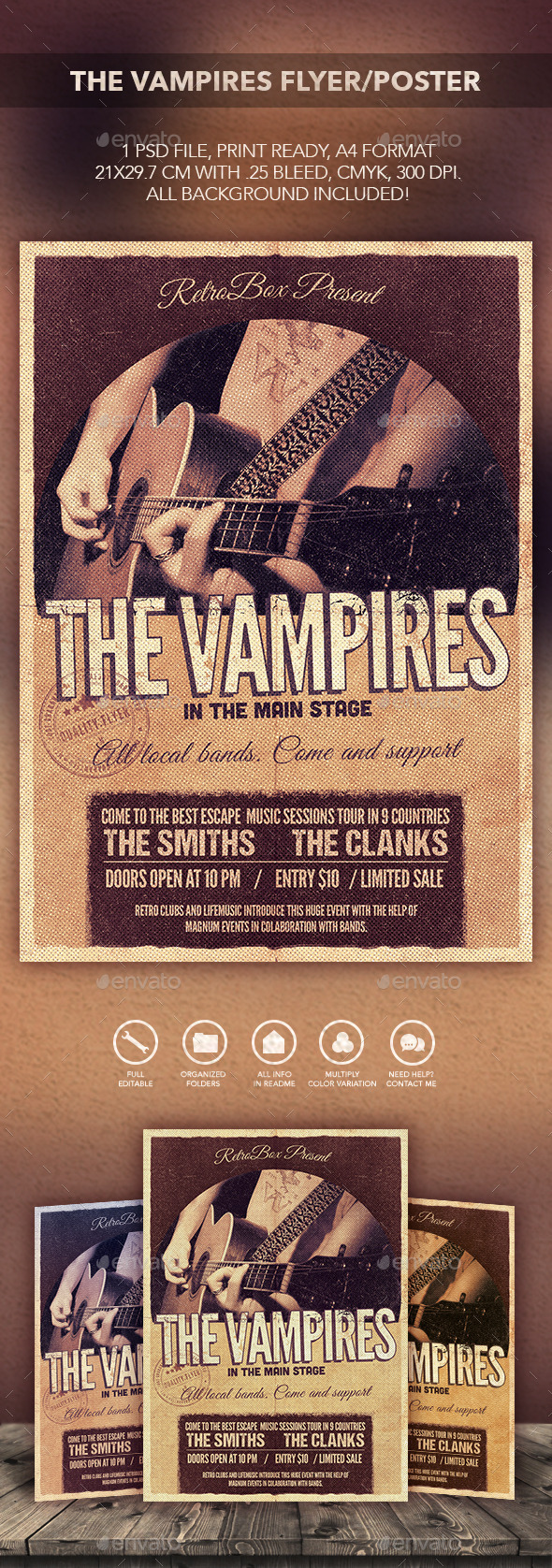 Vampires Flyer Poster - Flyers Print Templates