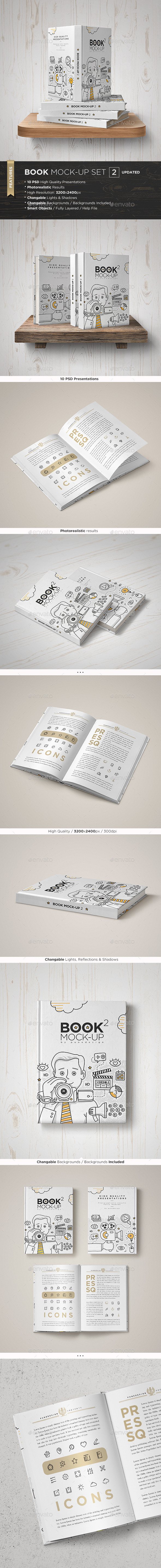 Download Book Mock Up Set 2 By Punedesign Graphicriver