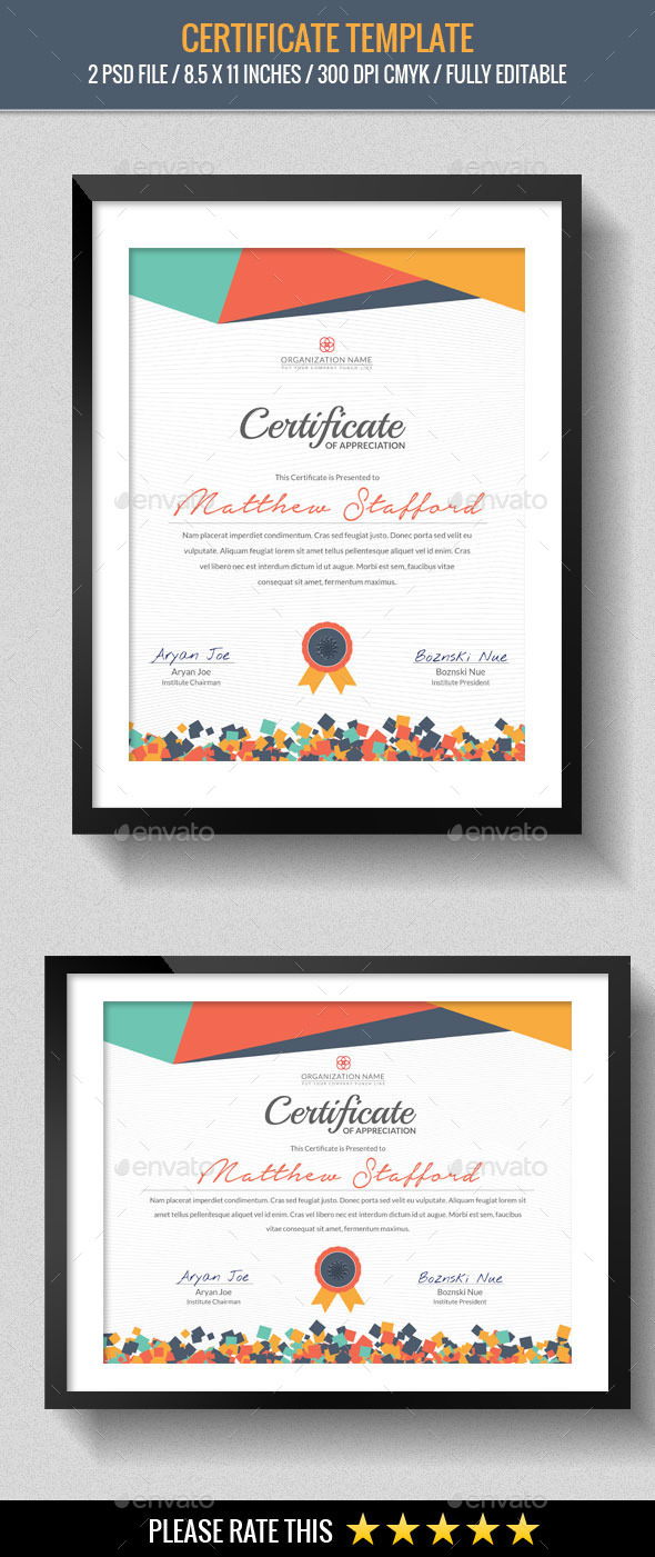 Multipurpose Certificates Template - Certificates Stationery