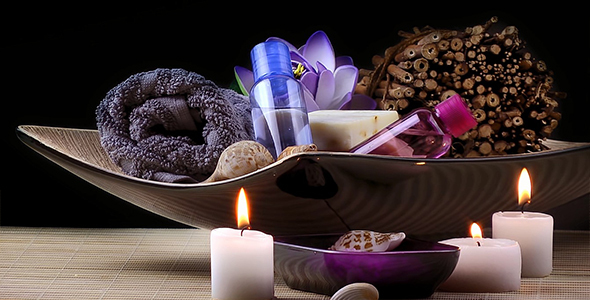 Spa and Wellness Setting with Candles