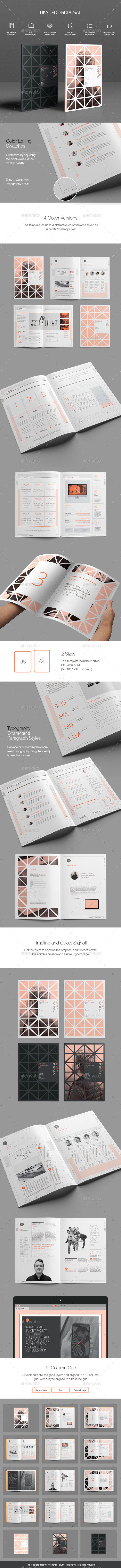 Divided Proposal Template - Proposals & Invoices Stationery