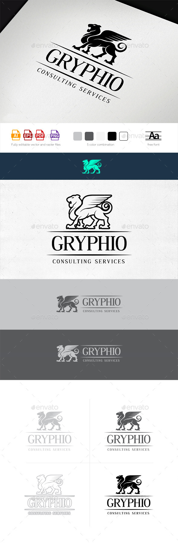 Gryphio Logo Template - Animals Logo Templates