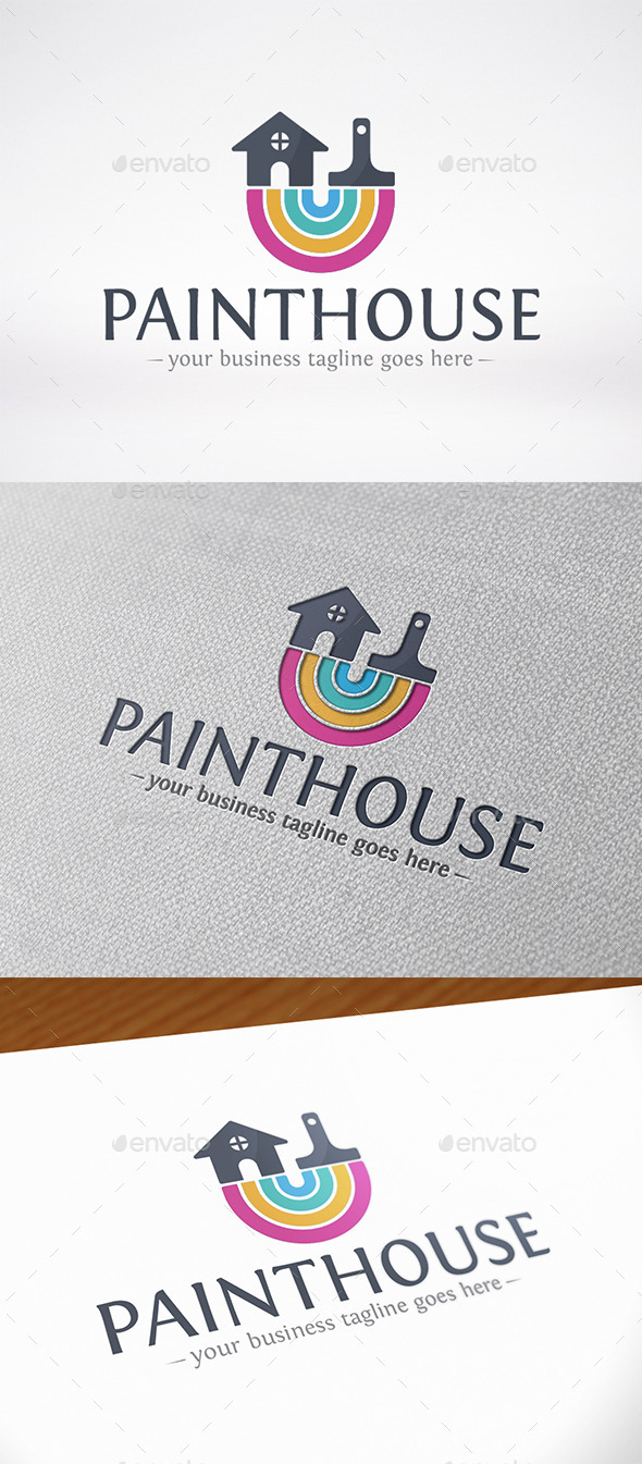 Paint House Logo Template - Buildings Logo Templates
