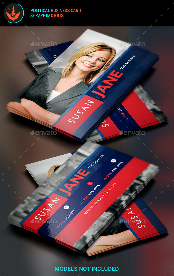Jane Political Business Card Template 2 - Corporate Business Cards