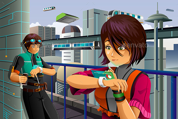 People Wearing High Tech Watch - Computers Technology
